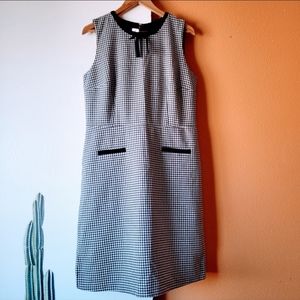 Talbots Black & White Sleeveless Dress Size 14